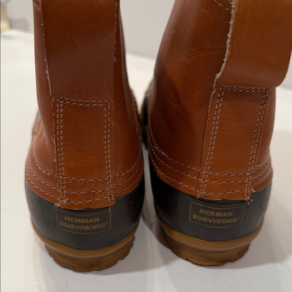 Herman Survivors Brown and Black Boots - Picture 2 of 6